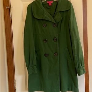 Adorable green double breasted coat